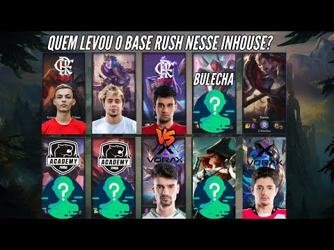 ROLOU ATE BASE RUSH NESSE INHOUSE! LEAGUE OF LEGENDS REPLAYS