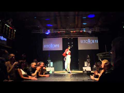 Ectomorph latex fashion show at "Dominatrix" party