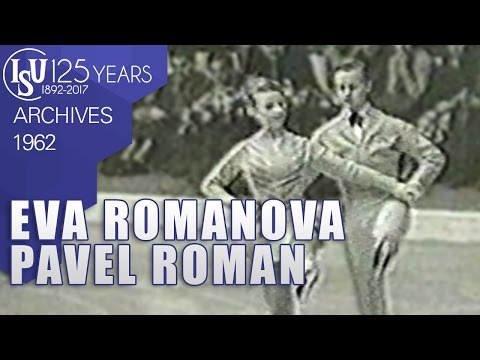 Eva Romanova and Pavel Roman (CSR) - World Championships Prague 1962 - ISU Archives