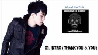 Big Bang - Intro (Thank You &amp; You)