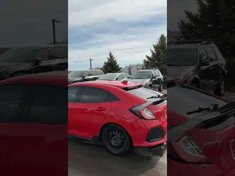 2018 Honda Civic Hatchback Sport Touring CVT in Red for sale at Forbes Waterloo Toyota in Waterloo, ON