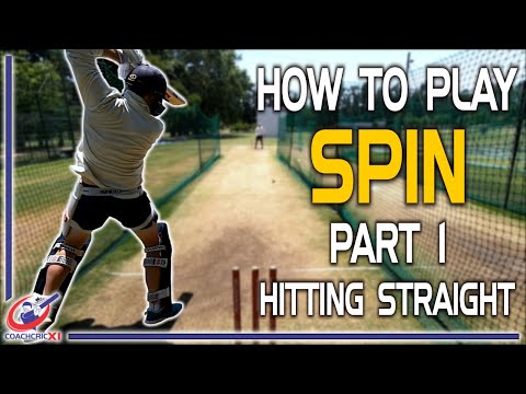 How to play spin bowling - Part 1 - Hitting Straight