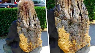 This Guy Hasn't Cut His Hair Since He Was Born... video