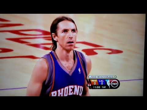 Phoenix Suns Steve Nash doing CP3s trick back in 2010, Derek Fisher caught w his hand in the 🍪 jar!