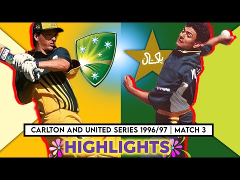 Carlton and United Series 1996/97 | Match 3 | Pakistan Vs Australia