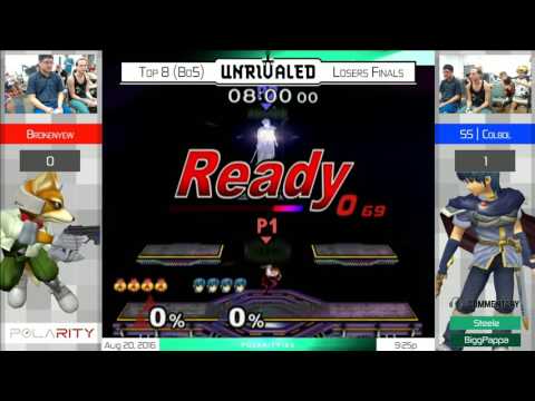 Unrivaled SSBM - Brokenyew (Fox) vs SS Colbol (Fox, Marth) - Losers Finals