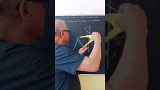 Center of Rotation by Geometric construction. #Shorts