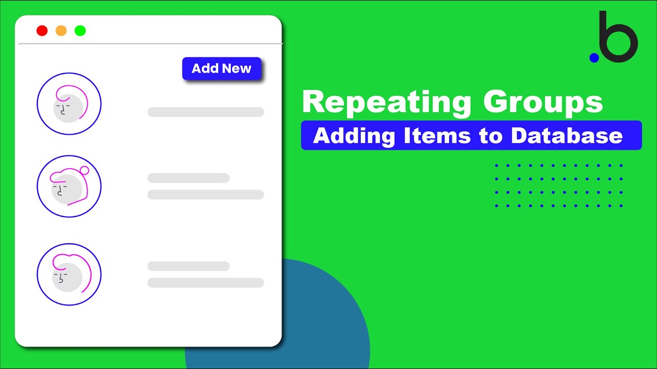 Add New Items in Repeating Group (Database)| Bubble.io