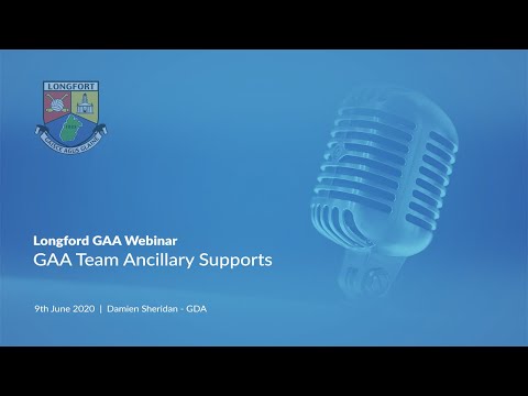 Longford GAA Webinar GAA Team Ancillary Supports