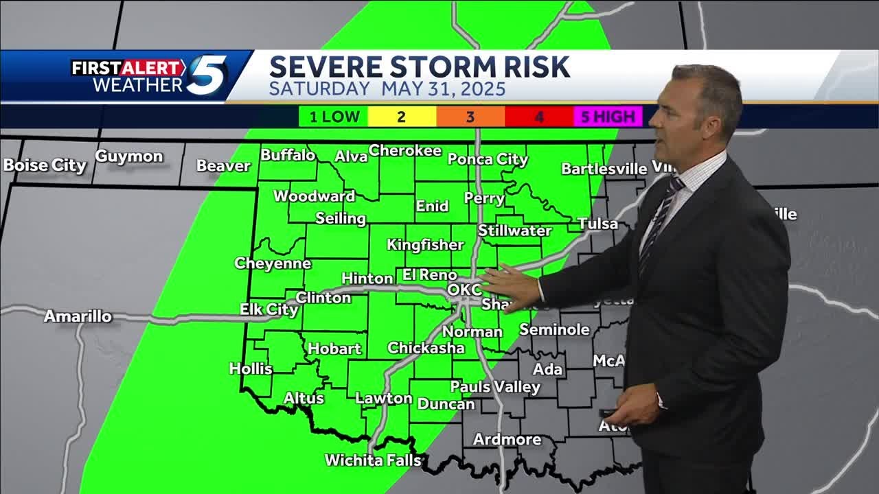 TIMELINE: Severe storms return to Oklahoma on Saturday