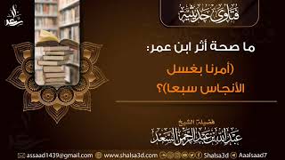 ما صحة أثر ابن عمر: (أمرنا بغسل الأنجاس سبعا)؟ image