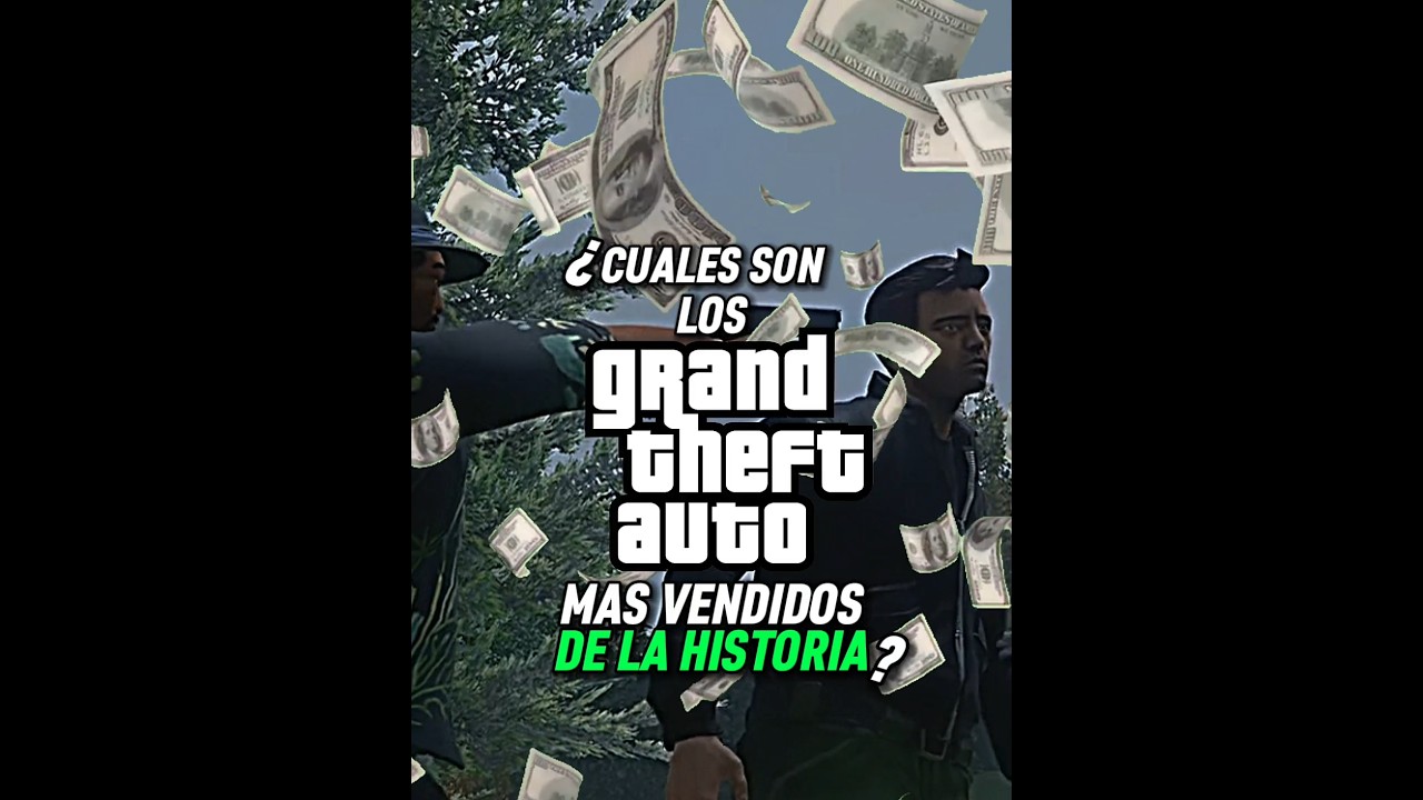 ¿CUALES SON LOS GTA MAS VENDIDOS DE LA HISTORIA? #grantheftauto #gta #shorts