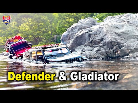 RC Car Traxxas TRX4 Land Rover Defender | Axial SCX10 III Jeep JT Gladiator Cinematic