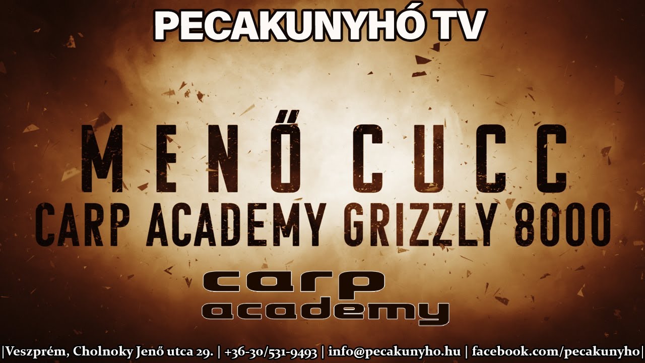 PecakunyhóTV - MENŐ CUCC - Carp Academy GRIZZLY 8000 + menő kiegészítők