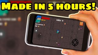 How I Made a MOBILE GAME using my "MOBILE PHONE" (in 5 hours)