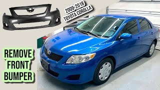Hot To Remove Front Bumper on Toyota Corolla (2009-2014)