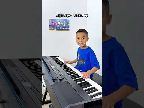 Soda Pop - Saja Boys | KPop Demon Hunters | 🎹 7 Year Old Jelijah Diaz #piano #kpopdemonhunters #kid