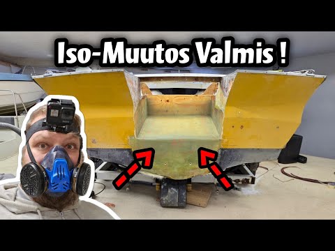 Marino V-21 Konekaukalo Valmis - Perämoottorikonversio Etenee