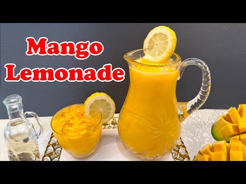 ULTIMATE MANGO LEMONADE 5 Minute MEXICAN AGUA FRESCA! 🥭🌞 Sweet, Tart & Summer Perfect