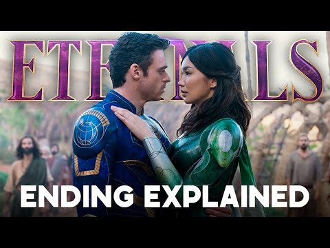 ETERNALS Ending Credit EXPLAINED With Gemma Chan and Kit Harington