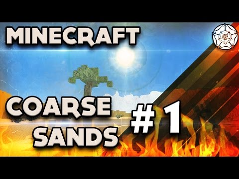 Minecraft Coarse Sands Survival Episode 1 - The Plane Crash - #minecraft 1.10 Survival Map