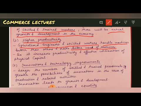 human capital human capital formation class 12 Indian economic development