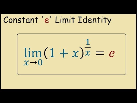 Limit of (1+x)^(1/x) as x approaches 0