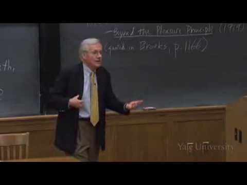 Extremely rare actual teacher teaching, Freud's death drive psychoanalysis in literature