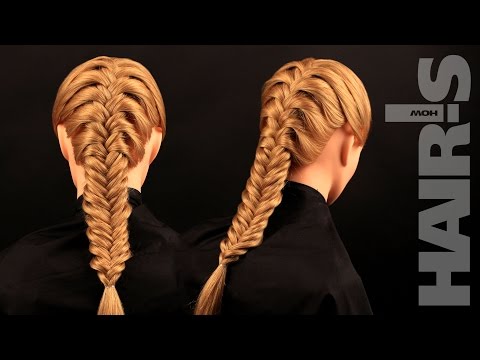 How-To Video Tutorial `How to do a French fishtail braid hairstyle`