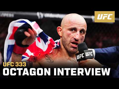 Alexander Volkanovski Octagon Interview | UFC 333