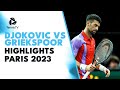 Novak Djokovic vs Tallon Griekspoor ROLLERCOASTER Match Highlights | Paris 2023