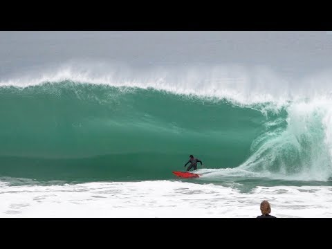 Pro surfers charge INSANE shorebreak at WEDGE - March 2020