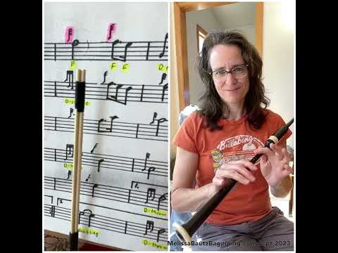 Amazing Grace - Practice Chanter lesson (Line 1 only - 1st 4 bars)