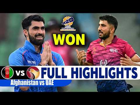 Afghanistan Vs United Arab Emirates Full Highlights Icc T20 world Cup Match 2026 | Afg Vs Uae
