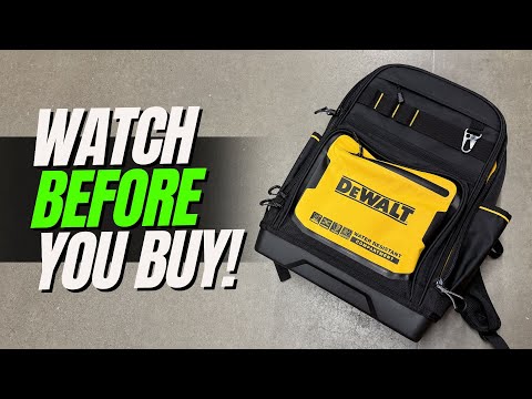 Watch This FIRST! - DeWALT Tool Backpack is GREAT!