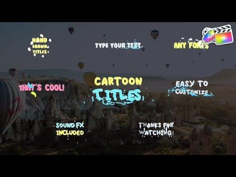 Apple Motion Template: Cartoon Titles | FCPX