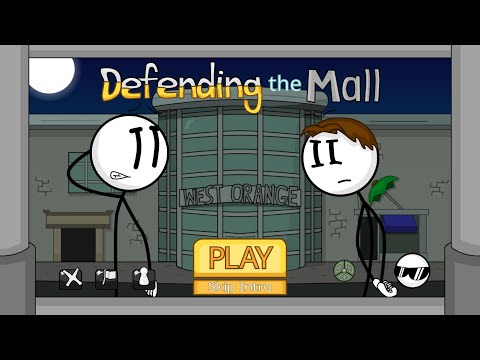 Defending the Mall - 100% All Achievements, Bios, Fails, Endings (Henry Stickmin Fangame)