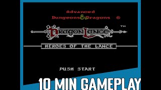 10 Minute Gameplay: Advanced Dungeons & Dragons: Heroes of the Lance (1991) NES