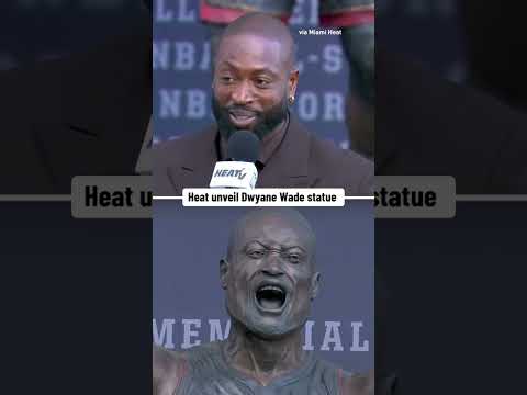 Miami Heat unveil Dwyane Wade statue #shorts