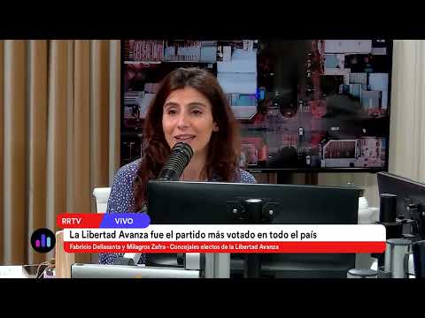 [NOTA] Fabricio Dellasanta y Milagros Zafra concejales electos LLA Rafaela en Radio Rafaela