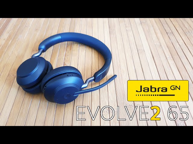 Vídeo relacionado con Jabra Evolve3 85 Auriculares Over-Ear Bluetooth Inalámbricos con Micrófono y Base Carga para Trabajo, USB-A, IA Llamadas, ANC Adaptativa, 25h Batería, para Apps de Reunión, Negro