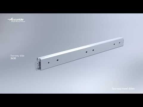 Coulisses à billes 2026-charge max 50kg-sortie partielle ACCURIDE