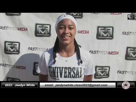 2023 Jaedyn White 4.0 GPA Slapper, 2nd Base & Outfield Softball Skills Video - Universal Fastpitch