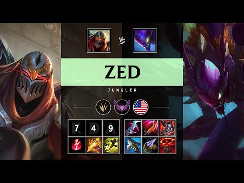 Zed Jungle vs Kha'Zix - NA Master Patch 25.07