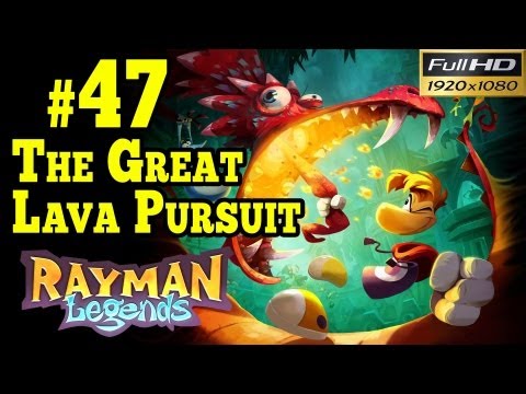 Rayman Legends Walkthrough - Olympus Maximus Part 47 The Great Lava Pursuit 1080p