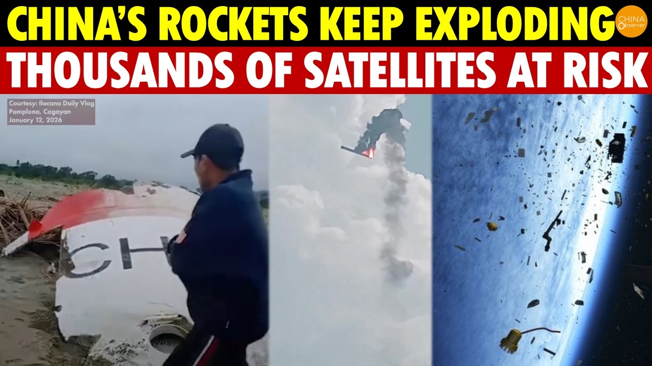 China’s Rockets Exploding One by One in Space, 252 Tons of Debris, Thousands of Satellites at Risk