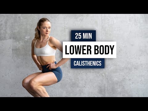 DAY 3: 25 MIN LOWER BODY CALISTHENICS (Leg Day) WORKOUT - Bodyweight Only, No Equipment