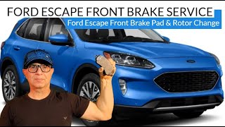 Ford Escape Front Brake Pad & Rotor Replacement | Ford Escape Front Brake Service DIY Tutorial