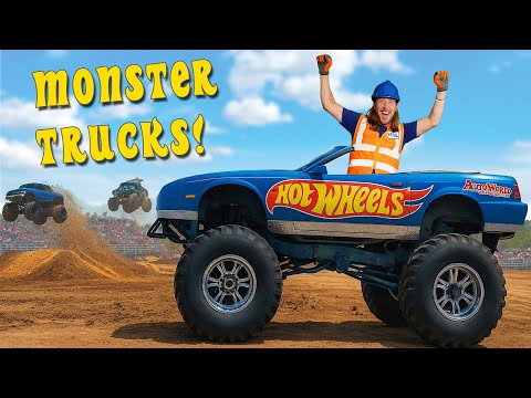 Hot Wheels and Monster Trucks | Trucks with Big Wheels!