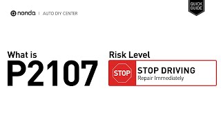 p2107 - cómo solucionar problemas